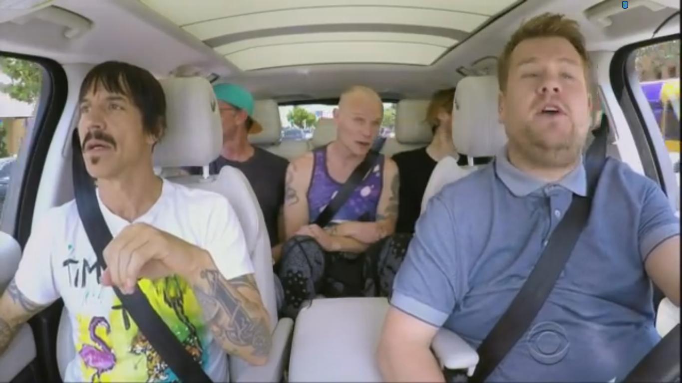 ¡desnudos El Carpool Karaoke De Red Hot Chili Peppers Con James Corden [ Video] Diario