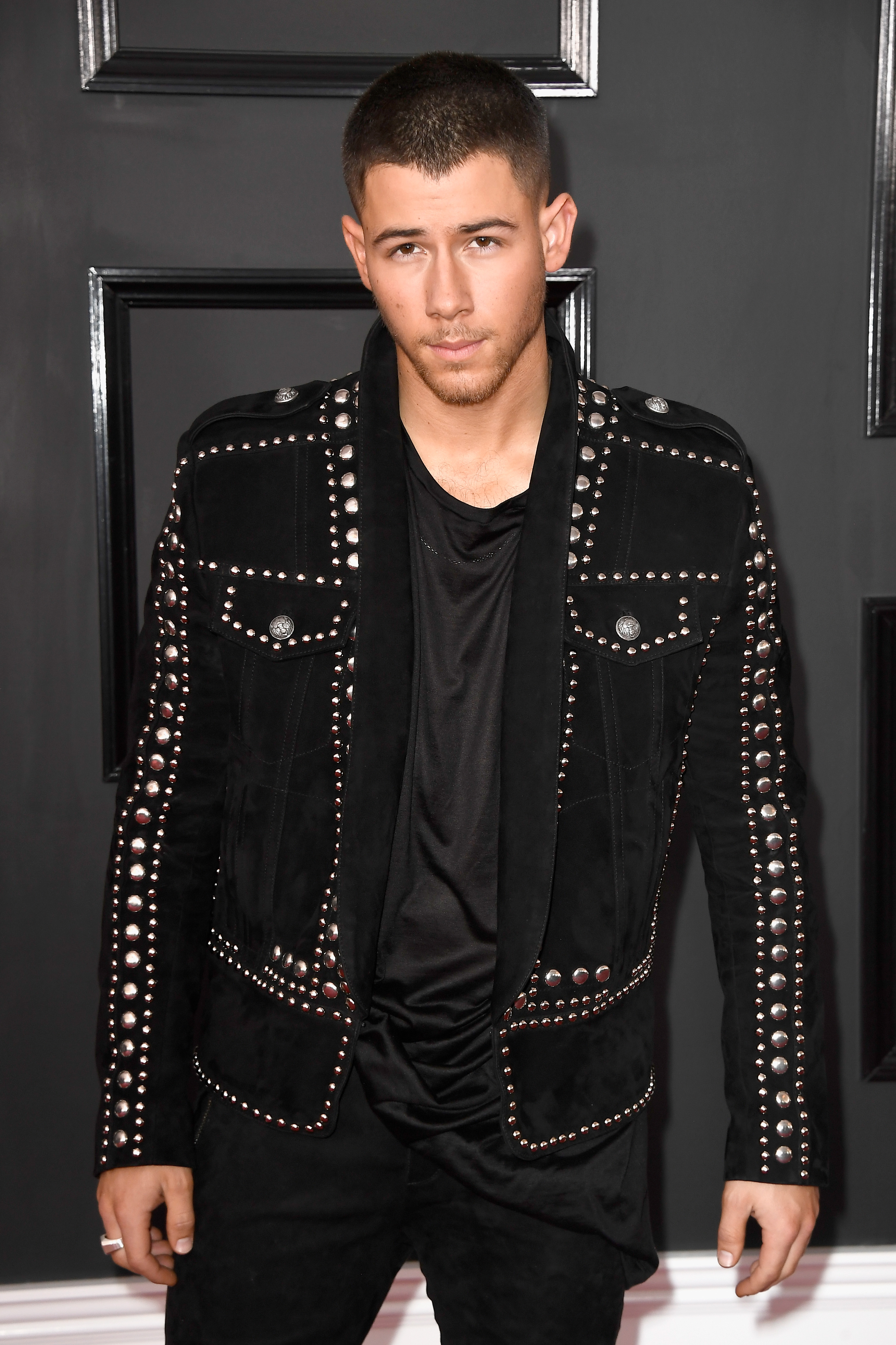LOS ANGELES, CA - FEBRUARY 12: Singer Nick Jonas attends The 59th GRAMMY Awards at STAPLES Center on February 12, 2017 in Los Angeles, California. Frazer Harrison/Getty Images/AFP