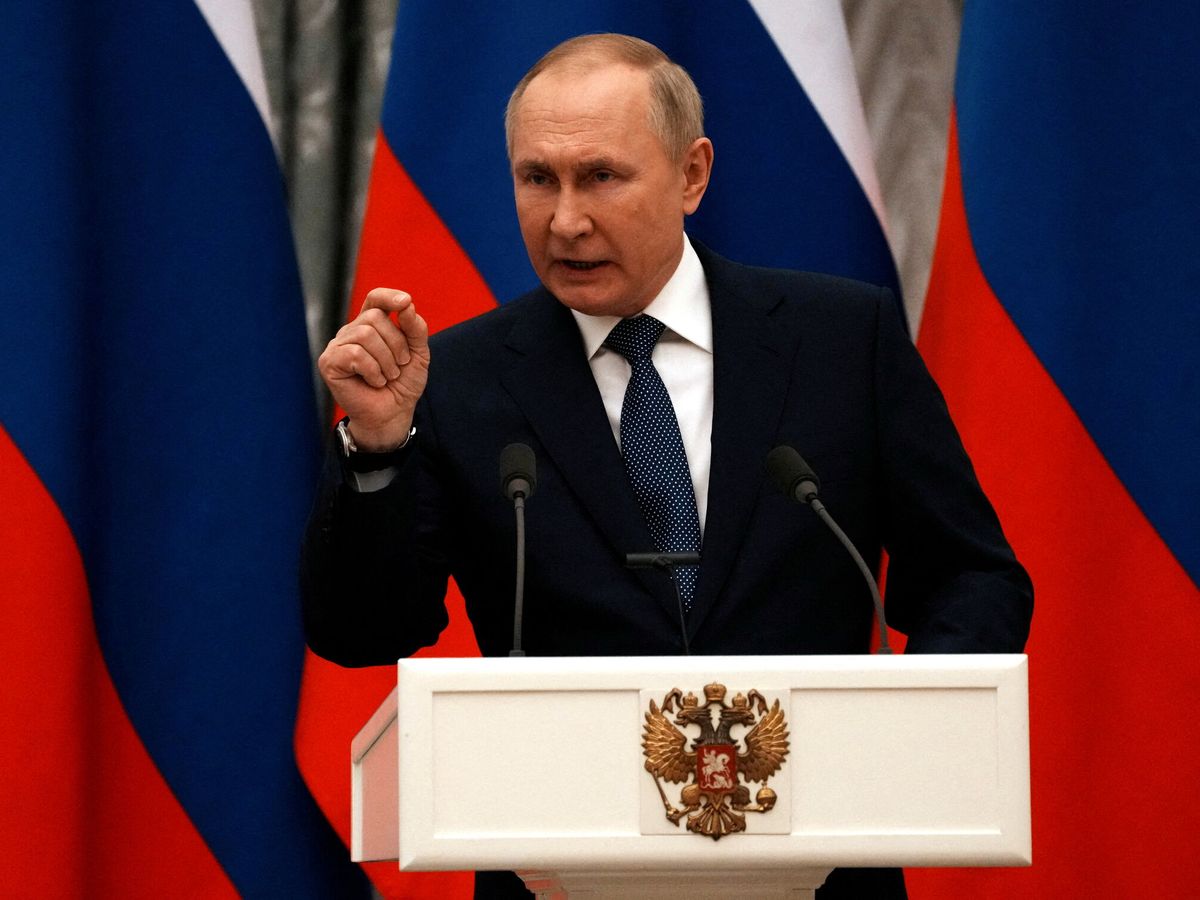 Putin en declaraciones desde el Kremlin